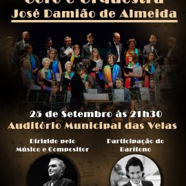 CONCERTO CORO E ORQUESTRA JOSÉ DAMIÃO DE ALMEIDA NO PRÓXIMO FIM DE SEMANA