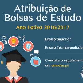 ABERTO O PERÍODO DE CANDIDATURAS A BOLSAS DE ESTUDO A JOVENS DO CONCELHO DE VELAS