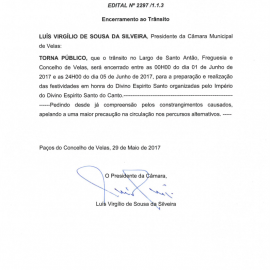EDITAL N.º 2297/1.1.3 – 29/05/2017 EDITAL N.º 2297/1.1.3 – 29/05/2017