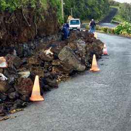 OBRAS DE MELHORAMENTO E ALARGAMENTO DE CAMINHO MUNICIPAL EM SANTO AMARO