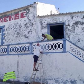 PINTURA DE EDIFÍCIO DA SOCIEDADE UNIÃO URZELINENSE
