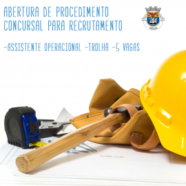 MUNICÍPIO DE VELAS ABRE CONCURSO PARA 5 ASSISTENTES OPERACIONAIS-TROLHA
