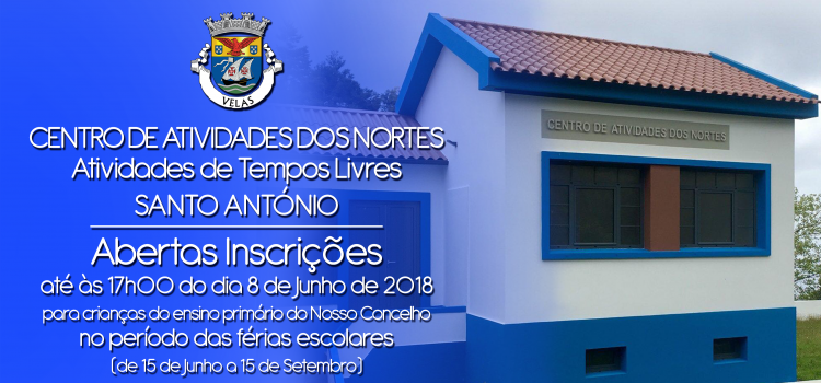 INSCRIÇÕES PARA O CENTRO DE ATIVIDADES DOS NORTES