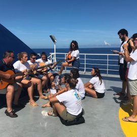 GRUPO DE JOVENS MENSAGEIROS DA PALAVRA EM VIAGEM À GRACIOSA