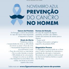 NOVEMBRO AZUL – PREVENÇÃO DO CANCRO NO HOMEM