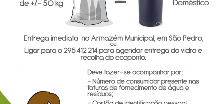 CAMPANHA DE SENSIBILIZAÇÃO / DISTRIBUIÇÃO DE ECOPONTOS DOMÉSTICOS CAMPANHA DE SENSIBILIZAÇÃO / DISTRIBUIÇÃO DE ECOPONTOS DOMÉSTICOS