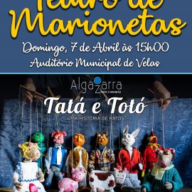 TEATRO DE MARIONETAS “TATÁ E TOTÓ: HISTÓRIAS DE RATOS” COM O GRUPO ALGAZARRA MARIONETAS