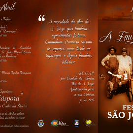PROGRAMA DAS FESTAS DE SÃO JORGE 2019