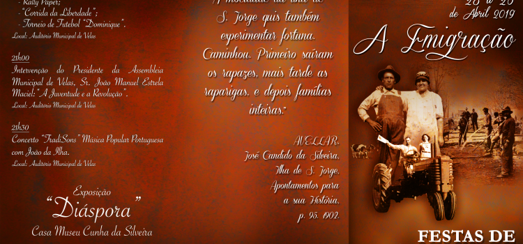 PROGRAMA DAS FESTAS DE SÃO JORGE 2019
