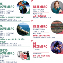 AGENDA CULTURAL 4.º TRIMESTRE DE 2019