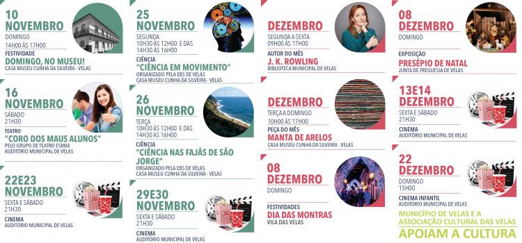 AGENDA CULTURAL 4.º TRIMESTRE DE 2019