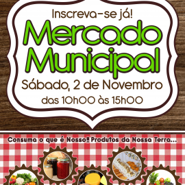 NO SÁBADO VENHA AO MERCADO MUNICIPAL