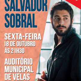 CONCERTO DE SALVADOR SOBRAL NO AUDITÓRIO MUNICIPAL DE VELAS ESGOTADO