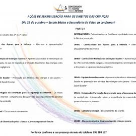 AÇÕES DE SENSIBILIZAÇÃO SOBRE OS DIREITOS DA CRIANÇA