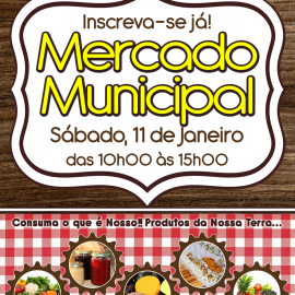 NO SÁBADO VENHA AO MERCADO MUNICIPAL