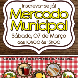 NO SÁBADO VENHA AO MERCADO MUNICIPAL