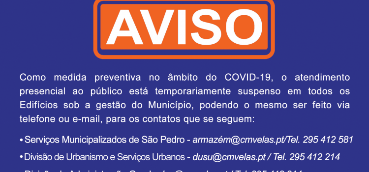 ATENDIMENTO PRESENCIAL TEMPORARIAMENTE SUSPENSO ATENDIMENTO PRESENCIAL TEMPORARIAMENTE SUSPENSO