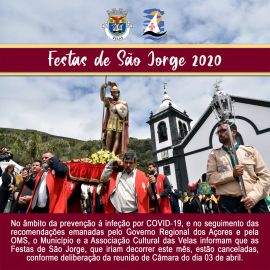 CANCELADA EDIÇÃO DE 2020 DAS FESTAS DE SÃO JORGE