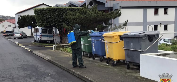 DESINFEÇÃO DE ECOPONTOS E RUAS DO CENTRO HISTÓRICO