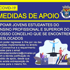 MEDIDAS DE APOIO A ESTUDANTES DESLOCADOS NO ÂMBITO DA COVID-19