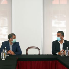 PRESIDENTE MUNICÍPIO RECEBE LÍDER DO PSD AÇORES PARA APRESENTAÇÃO DE CUMPRIMENTOS