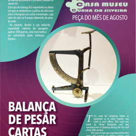 “PEÇA DO MÊS” NA CASA MUSEU CUNHA DA SILVEIRA