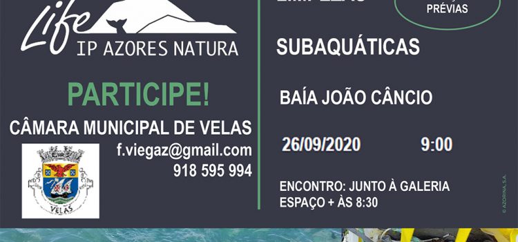 LIMPEZA SUBAQUÁTICA NA BAÍA JOÃO CÂNCIO NA VILA DE VELAS É JÁ AMANHÃ