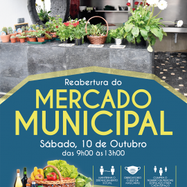 MERCADO MUNICIPAL REABRE ESTE SÁBADO DIA 10 DE OUTUBRO