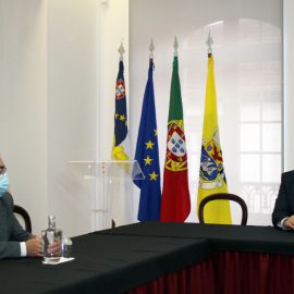 LUÍS SILVEIRA RECEBE EM AUDIÊNCIA O NOVO DEPUTADO DO PSD ELEITO POR SÃO JORGE À ALRAA