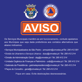 COVID-19 – Aviso