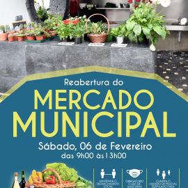 MERCADO MUNICIPAL REABRE SÁBADO DIA 06 DE FEVEREIRO