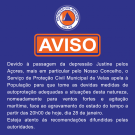 AVISO – DEPRESSÃO JUSTINE
