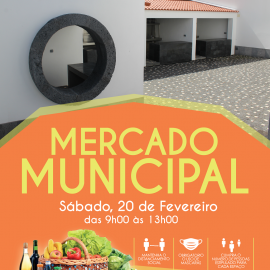 MERCADO MUNICIPAL ABRE PORTAS SÁBADO DIA 20 DE FEVEREIRO