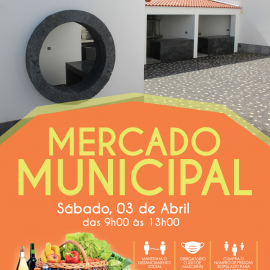 MERCADO MUNICIPAL ABRE PORTAS SÁBADO DIA 03 DE ABRIL