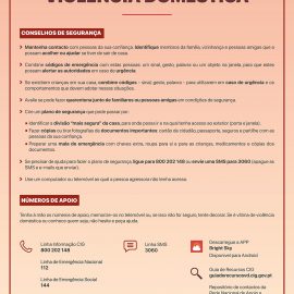 CAMPANHA DE PREVENÇÃO E COMBATE À VIOLÊNCIA DOMÉSTICA