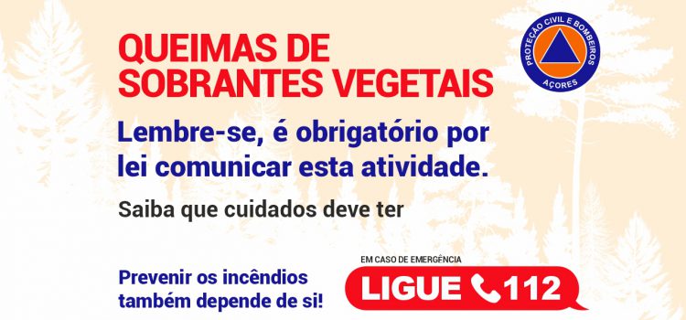 CUIDADOS A TER NA REALIZAÇÃO DE QUEIMAS DE SOBRANTES DE VEGETAIS