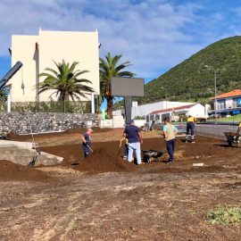TRABALHOS DE REQUALIFICAÇÃO DE ESPAÇOS VERDES NA ZONA DO ARCO