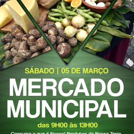 ESTE SÁBADO É DIA DE MERCADO MUNICIPAL