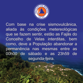 CRISE SÍSMICA – AVISO