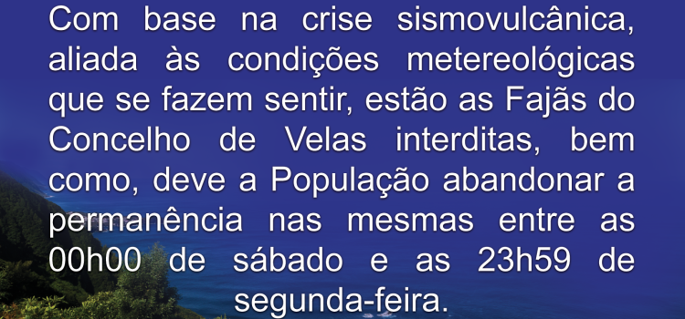 CRISE SÍSMICA – AVISO