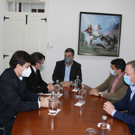 PRESIDENTE DO MUNICÍPIO RECEBE SECRETÁRIO REGIONAL DA SAÚDE E DESPORTO