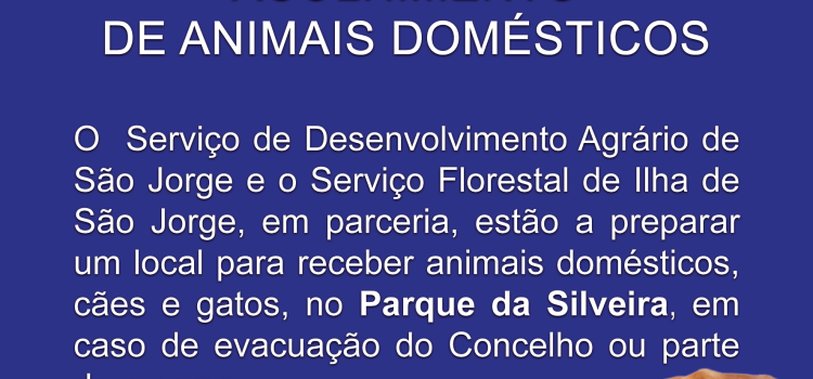 CRISE SÍSMICA – ACOLHIMENTO DE ANIMAIS DOMÉSTICOS