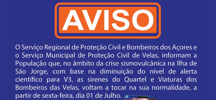 CRISE SÍSMICA – AVISO