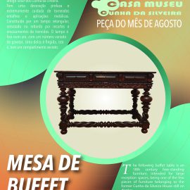 “PEÇA DO MÊS” NA CASA MUSEU CUNHA DA SILVEIRA