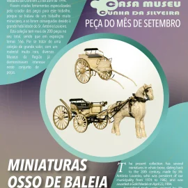 “PEÇA DO MÊS” NA CASA MUSEU CUNHA DA SILVEIRA