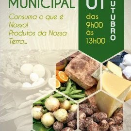 SÁBADO DIA 01 DE OUTUBRO É DIA DE MERCADO MUNICIPAL