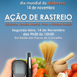 AÇÃO DE RASTREIO NO ÂMBITO DO DIA MUNDIAL DA DIABETES