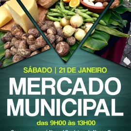 SÁBADO DIA 21 DE JANEIRO É DIA DE MERCADO MUNICIPAL