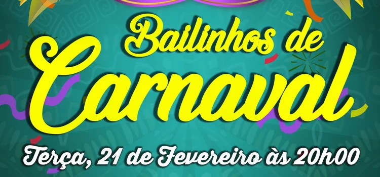 AUDITÓRIO MUNICIPAL RECEBE NOITE DE BAILINHOS DE CARNAVAL