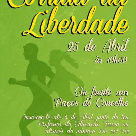 ABERTAS AS INSCRIÇÕES PARA A CORRIDA DA LIBERDADE